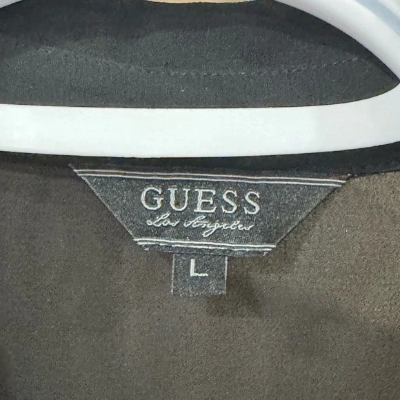 Guess Black Sheer Cold Shoulder Blouse Size Large - Picture 10 of 12